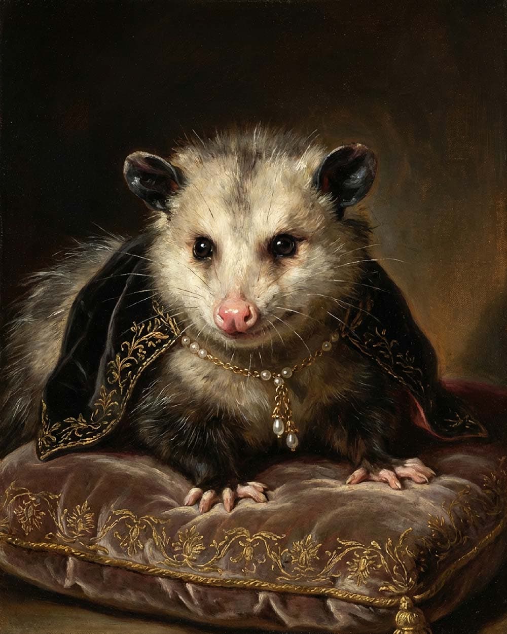 Opossum portrait Napoleonien